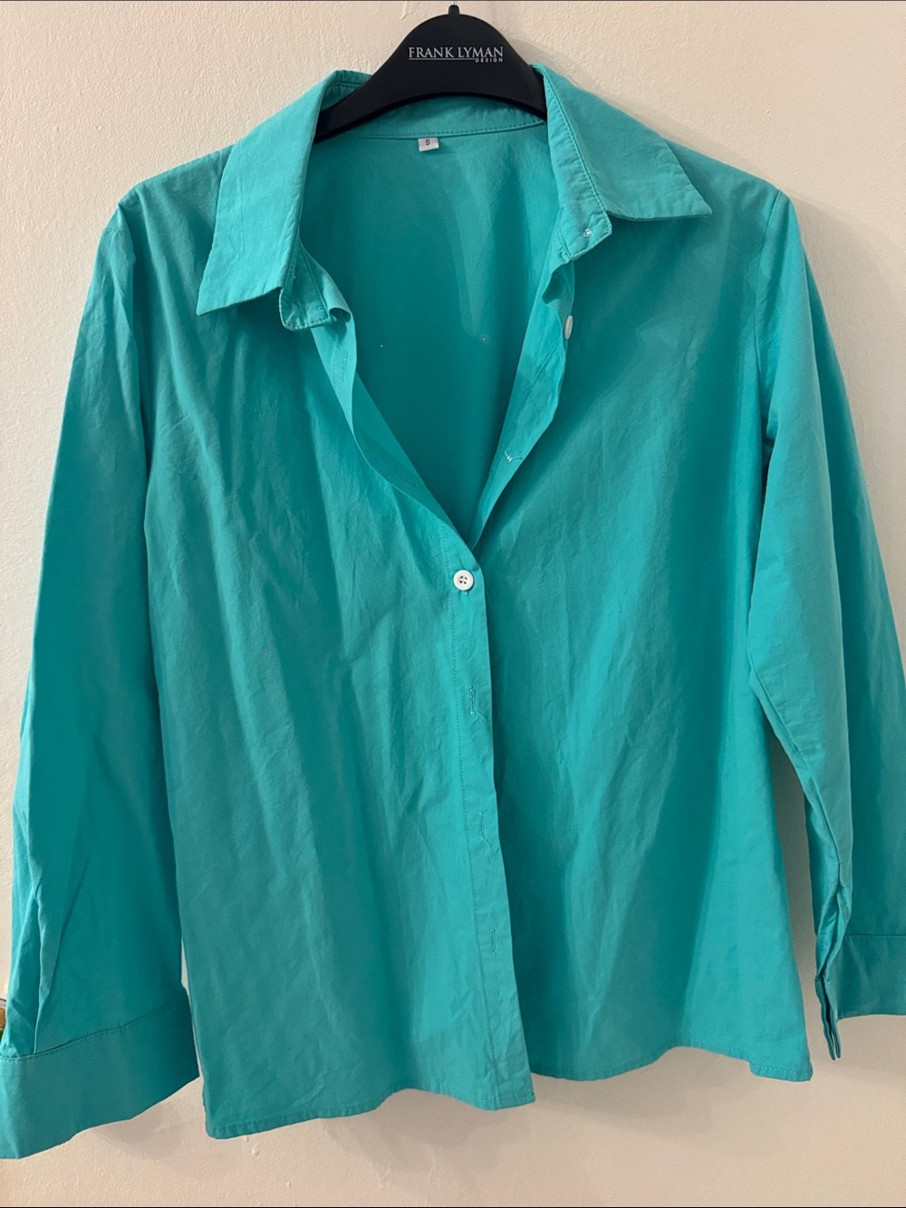 Women’s Turquoise Button-Down Shirt - Unbranded